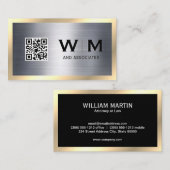 Goud Metallic | Slank | Monogram Visitekaartje (Voorkant / Achterkant)