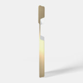 Goud metallisch aangepast monogram iPhone 14 Hoesj Hoesje (Linkerkant)