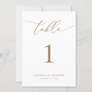Goud Minimalistische Moderne Wedding Event Tafelnu