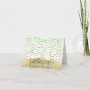 Goud Mint Witte Ombre Abstract Bedankt