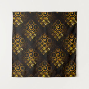 Goud Modern Boho Elegant Abstract Kunstpatroon #50 Wandkleed