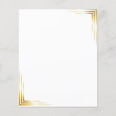 Goud modern briefhoofd (Achterkant)