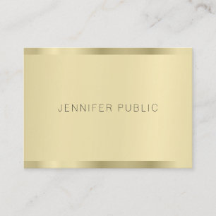 Goud Modern Minimalistische Sjabloon Elegant Eenvo Visitekaartje