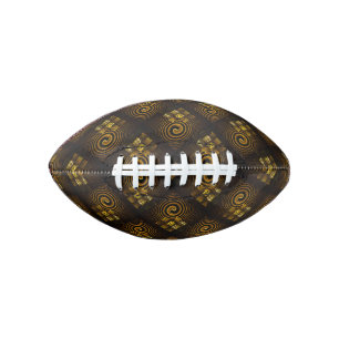 Goud Moderne Boho Elegante Abstracte Kunstpatroon American Football