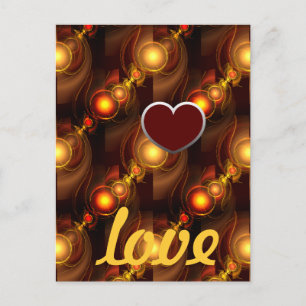 Goud Moderne Boho Elegante Abstracte Kunstpatroon  Briefkaart