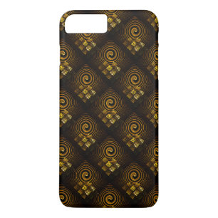 Goud Moderne Boho Elegante Abstracte Kunstpatroon iPhone 8 Plus / 7 Plus Hoesje
