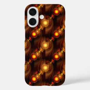Goud Moderne Boho Elegante Abstracte Kunstpatroon  iPhone 16 Hoesje