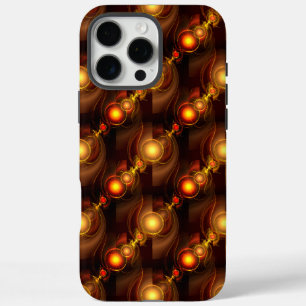 Goud Moderne Boho Elegante Abstracte Kunstpatroon iPhone 16 Pro Max Hoesje