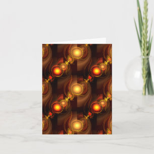 Goud Moderne Boho Elegante Abstracte Kunstpatroon Kaart