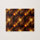 Goud Moderne Boho Elegante Abstracte Kunstpatroon  Legpuzzel (Horizontaal)