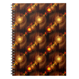 Goud Moderne Boho Elegante Abstracte Kunstpatroon Notitieboek