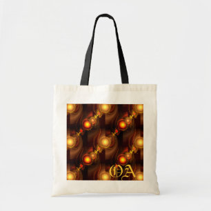 Goud Moderne Boho Elegante Abstracte Kunstpatroon Tote Bag