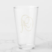Goud monogram A Glas (Achterkant)