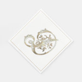  Goud Monogram D Servet (Hoek)
