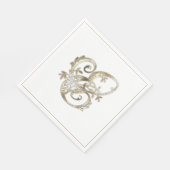 Goud Monogram E Servet (Hoek)