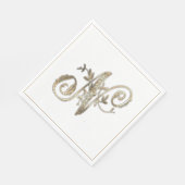   Goud Monogram N Servet (Hoek)