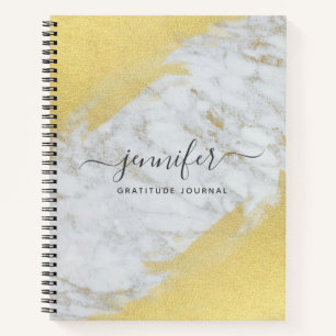 Goud monogram op maat notitieboek