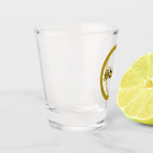 Goud Monogram Shot Glas (Links)