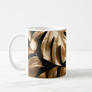 Goud monster koffiemok