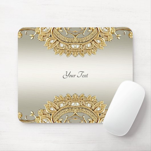 Goud  Mousepad Muismat (Met muis)