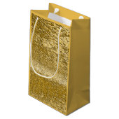 Goud mozaïekpatroon klein cadeauzakje (Achterkant Gekanteld)