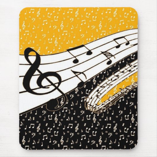 Goud muziekthema muismat (Voorkant)