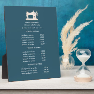 Goud naaimachine Naadbestendige Blauwgroen prijsst Fotoplaat