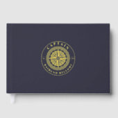 Goud nautisch gastenboek (Voorkant)