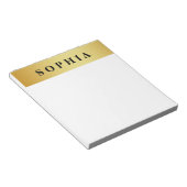 goud notitieblok (Schuin)