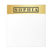  goud notitieblok (Voorkant)