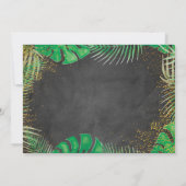 Goud Oerwoud Dieren Foto Birthday Hartelijk dank Bedankkaart (Achterkant)