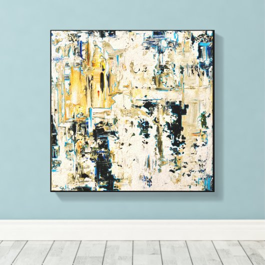 Goud onder grind - canvasafdruk canvas afdruk (Insitu (Houten vloer))