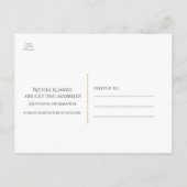 Goud ONZE KIJK IS EEN VRIJ BELANGENSCHAP MET BEWAA Aankondigingskaart (Achterkant)