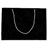  goud op Black 50th Wedding Jubileum Groot Cadeauzakje (Achterkant)