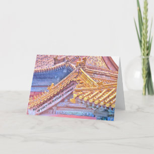 GOUD OP GOUD WENSKAART BEDANKKAART