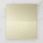 Goud op gouden monogram bruiloft (Binnenkant ongevouwen)