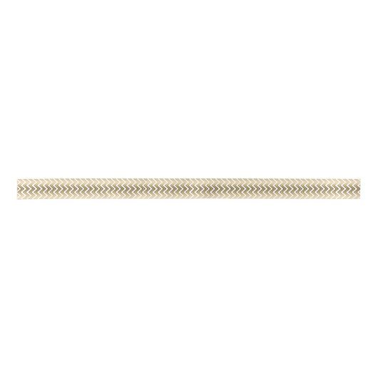 Goud op witte zigzag Chevron 2 Lint (Voorkant)