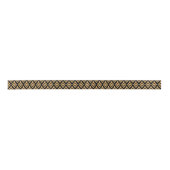 Goud op zwart deco-geometrisch patroon lint (Voorkant)