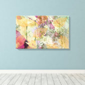 Goud Oranje leder van Herfst op ontkoppeling Canvas Afdruk (Insitu (Houten vloer))