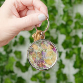 Goud Oranje leder van Herfst op  ontkoppeling Sleutelhanger (Hand)