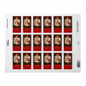 Goud Ornament Lijst FOTO Retouradres Label (Full Sheet)