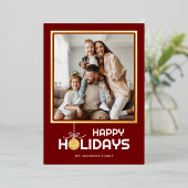 Goud Ornament Prettige feestdagen (Staand Voorkant)