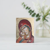 Goud Orthodox Christelijk Zwangerschapsgebed Kaart Plaatskaartje (Staand voorkant)