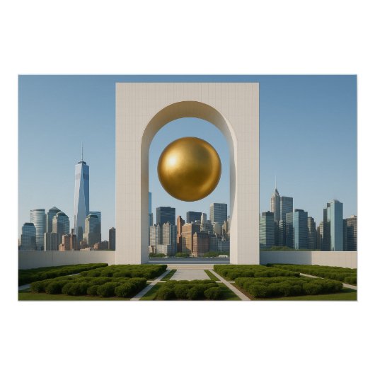 Goud Overwelfd Perfect Poster (Voorkant)