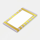 Goud Paars Stripe witte streep schoon Post-it® Notes (Schuin)