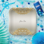 Goud papier Bord (Feest)