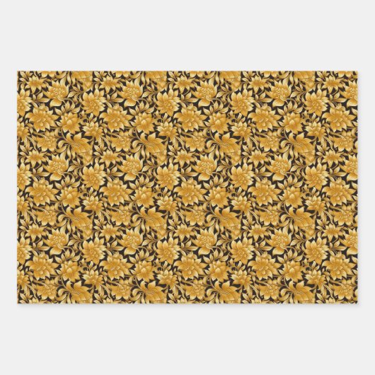 Goud papier voor het verpakken van bloemen inpakpapier vel (Voorkant 3)