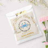 Goud & Parels Kanker 1e Verjaardag Dank U Bedankzakje (Gezegeld)