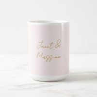 Goud & Pastel Kleur Calligrafie Elegante Gewone Na