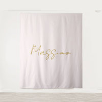 Goud & Pastel Kleur Calligrafie Elegante Gewone Na